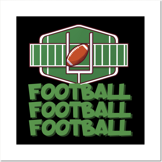 Football football football Wall Art by maxcode